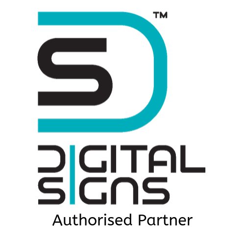 Digital Signs_Logo with Authorised Partner - Black cut out